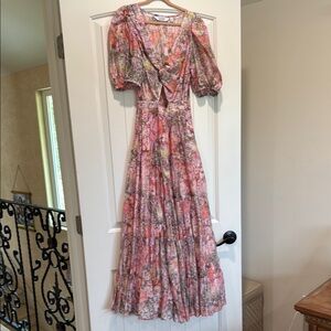 Floral Pink Maxi Dress